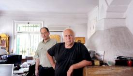 Ο σκηνοθέτης Νίκος Κούνδουρος με τον συνεργάτη μας Γιώργο Πισσαλίδη.