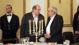 Νίκος Φίλης και Αριστείδης Μπαλτάς.