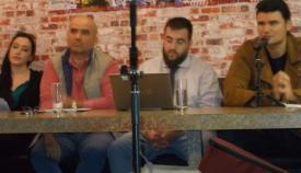 4ο τραπέζι συζητήσεων: Νίκος Ντάσιος, Γιάννης Νιχωρήτης, Σταμάτης Μαμούτος.