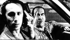 Ρένος Χαραλαμπίδης και Γιώργος Βουλτζάτης σε μία σκηνή στο «No Budget Story».