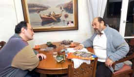 Ο σκηνοθέτης Ηλίας Μαχαίρας με τον Γιώργο Πισσαλίδη. 