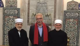 Ο Κώστας Γαβρόγλου με τους μουφτήδες της Κομοτηνής Μέτσο Τζεμαλή (αριστερά) και Ξάνθης Εμίν Σινίκογλου (δεξιά).