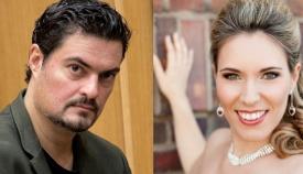 Ο μαέστρος Γιώργος Πέτρου και η σοπράνο Χριστίνα Πουλίτση.