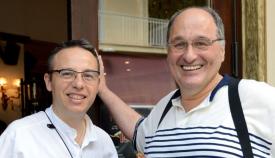 Ο Στάθης Κεφαλούρος με τον Γιώργο Πισσαλίδη.