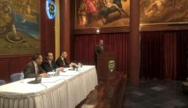 19.03.2016: Ο εκδότης του βιβλίου Γιάννης Κουριαννίδης απευθύνει χαιρετισμό.