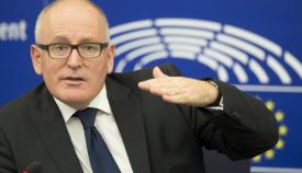 Ο αντιπρόεδρος της Ευρωπαϊκής Επιτροπής Φρανς Τίμερμανς.