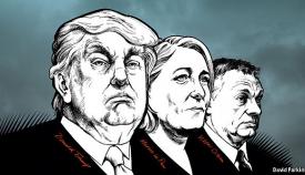 Ντόναλντ Τραμπ, Μαρίν Λεπέν, Βίκτορ Ορμπάν, οι βασικοί εκπρόσωποι του ιδεολογικού ρεύματος της Νέας Δεξιάς.