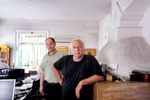 Ο σκηνοθέτης Νίκος Κούνδουρος με τον συνεργάτη μας Γιώργο Πισσαλίδη.