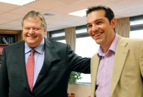 Ευάγγελος Βενιζέλος και Αλέξης Τσίπρας.