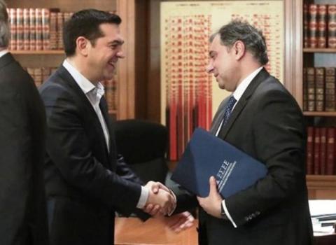 Αλέξης Τσίπρας και Βασίλης Κορκίδης.