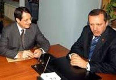 Νίκος Αναστασιάδης και Ταγίπ Ερντογάν.