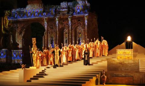 Σκηνή από την «Αΐντα» της Λυρικής Σκηνής.