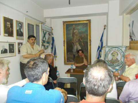 03.07.2017: Ο πρόεδρος του Συνδέσμου της «Χ» Ιωάννης Γιαννάκενας.