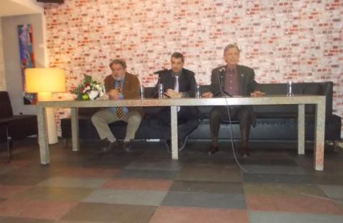 05.03.2018: Κώστας Δημητριάδης, Μάνος Χατζηδάκης και Ιωάννης Κακολύρης στο πάνελ της εκδήλωσης.