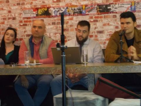 4ο τραπέζι συζητήσεων: Νίκος Ντάσιος, Γιάννης Νιχωρήτης, Σταμάτης Μαμούτος.