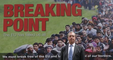 Ο Νάιτζελ Φάρατζ, ηγέτης της κίνησης υπέρ του BREXIT.