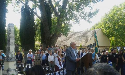 28.08.2016: Ο πρόεδρος της Ένωσης Αποστράτων Αξιωματικών Στρατού (παράρτημα Ιωαννίνων) Δημήτριος Κωστούλας.