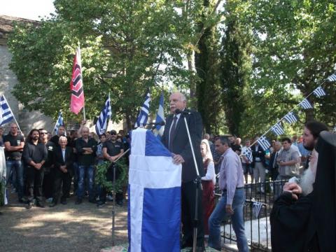 30.08.2015: Ο ευρωβουλευτής Γεώργιος Επιτήδειος εκπροσώπησε την Χρυσή Αυγή.