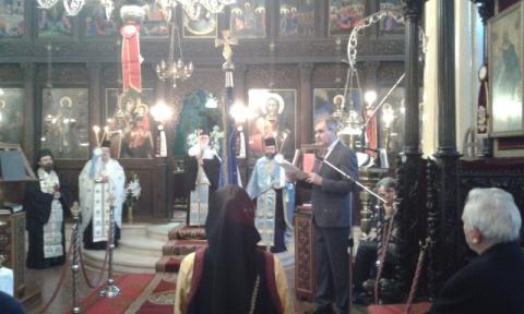 08.01.2017: Στο βήμα ο ομιλητής συνταγματάρχης ε.α. Αναστάσιος Πάνου.