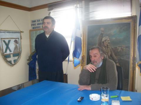 07.02.2016: Ο Ιωάννης Γιαννάκενας προλογίζει τον συγγραφέα Πέτρο Μακρή-Στάικο.