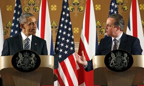 Μπάρακ Ομπάμα και Ντέιβιντ Κάμερον.