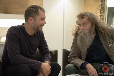 Ο Ψαραντώνης (Αντώνης Ξυλούρης) με τον Γιάννη Παναγιωτακόπουλο.