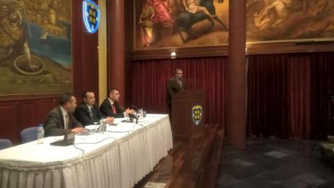 19.03.2016: Ο εκδότης του βιβλίου Γιάννης Κουριαννίδης απευθύνει χαιρετισμό.