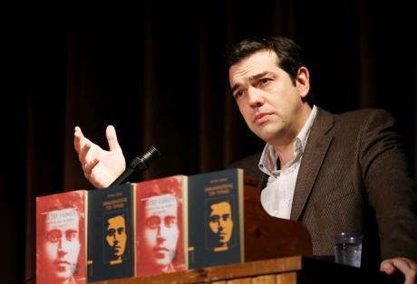 Ο Αλέξης Τσίπρας σε παρουσίαση βιβλίου για τον Ιταλό κομμουνιστή διανοούμενο Αντόνιο Γκράμσι.