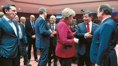 Ο Αλέξης Τσίπρας στην Σύνοδο Κορυφής της 7ης Μαρτίου 2016.